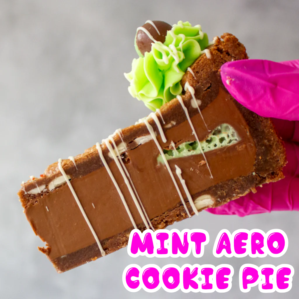 Mint Aero Cookie Pie Slice