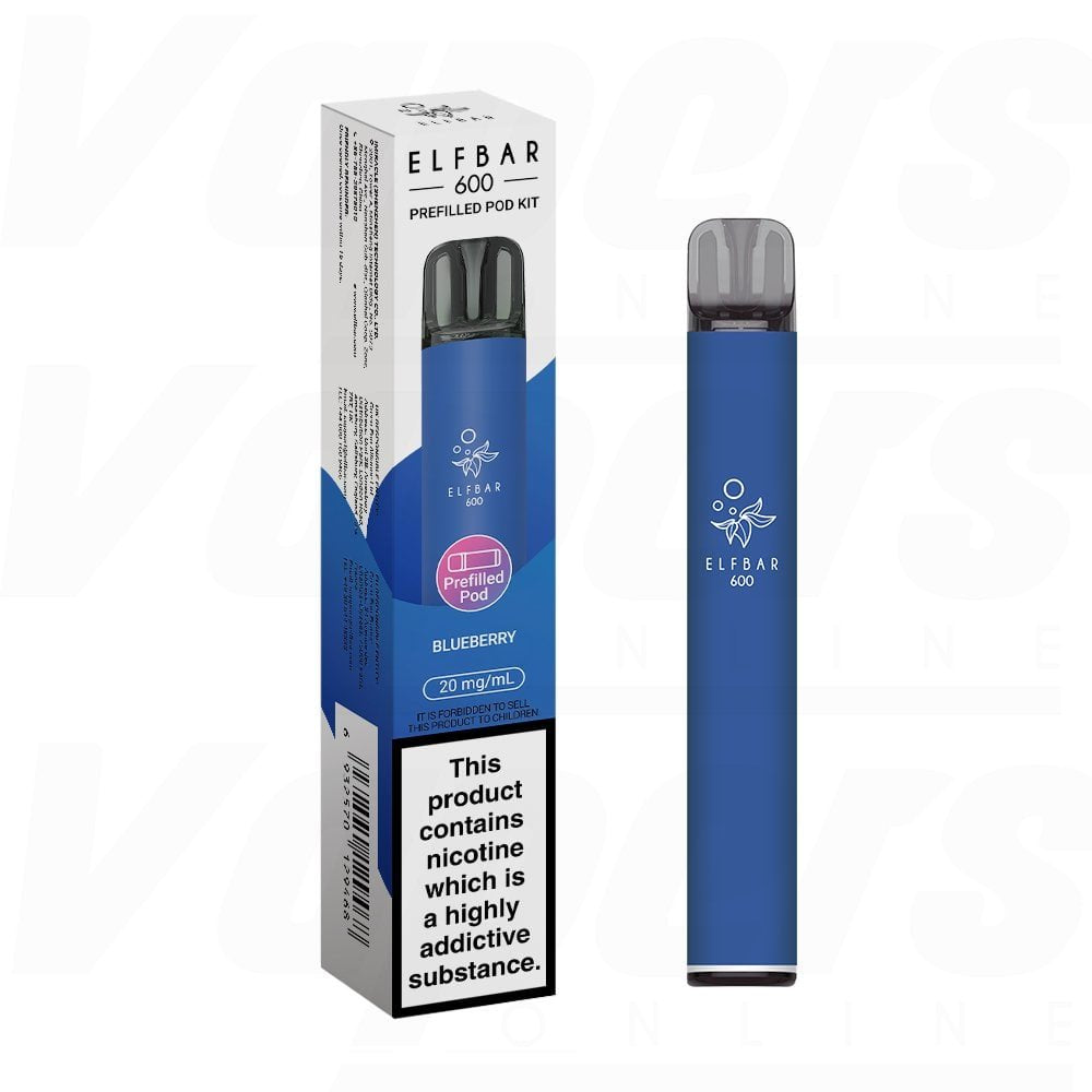 Blueberry 20mg Elf Bar 600 Prefilled Pod Vape Kit