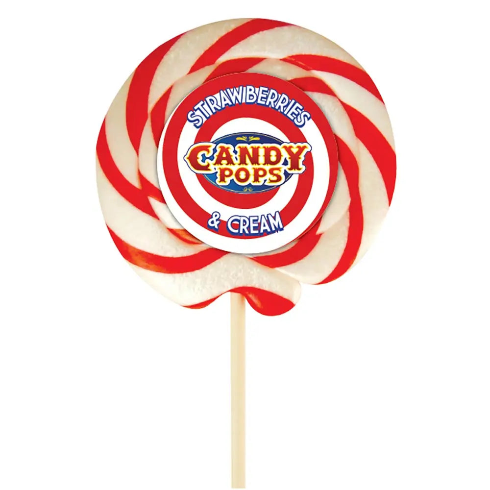 Strawberry and Cream Giant Candy Lollipop