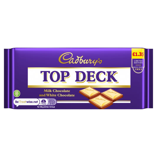 Cadbury Top Deck Sharing Bar 95g