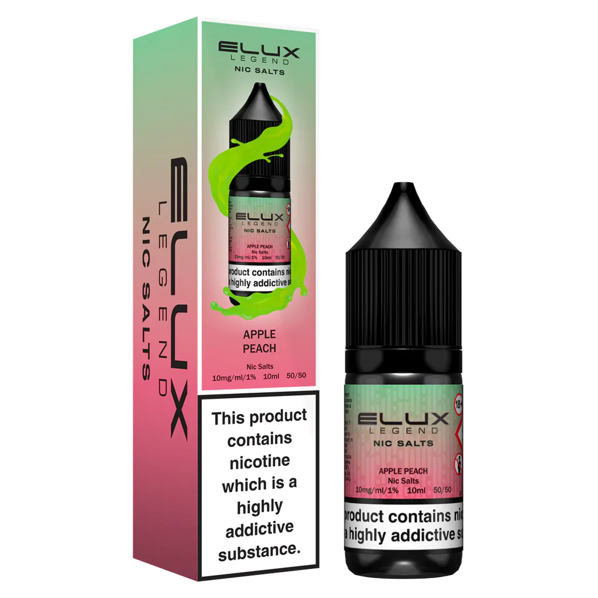 Elux Nicotine Salt  Apple Peach 10ml - 20mg