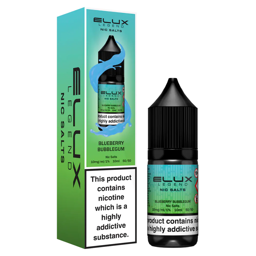 Elux Nicotine Salt Blueberry Bubblegum 10ml - 20mg