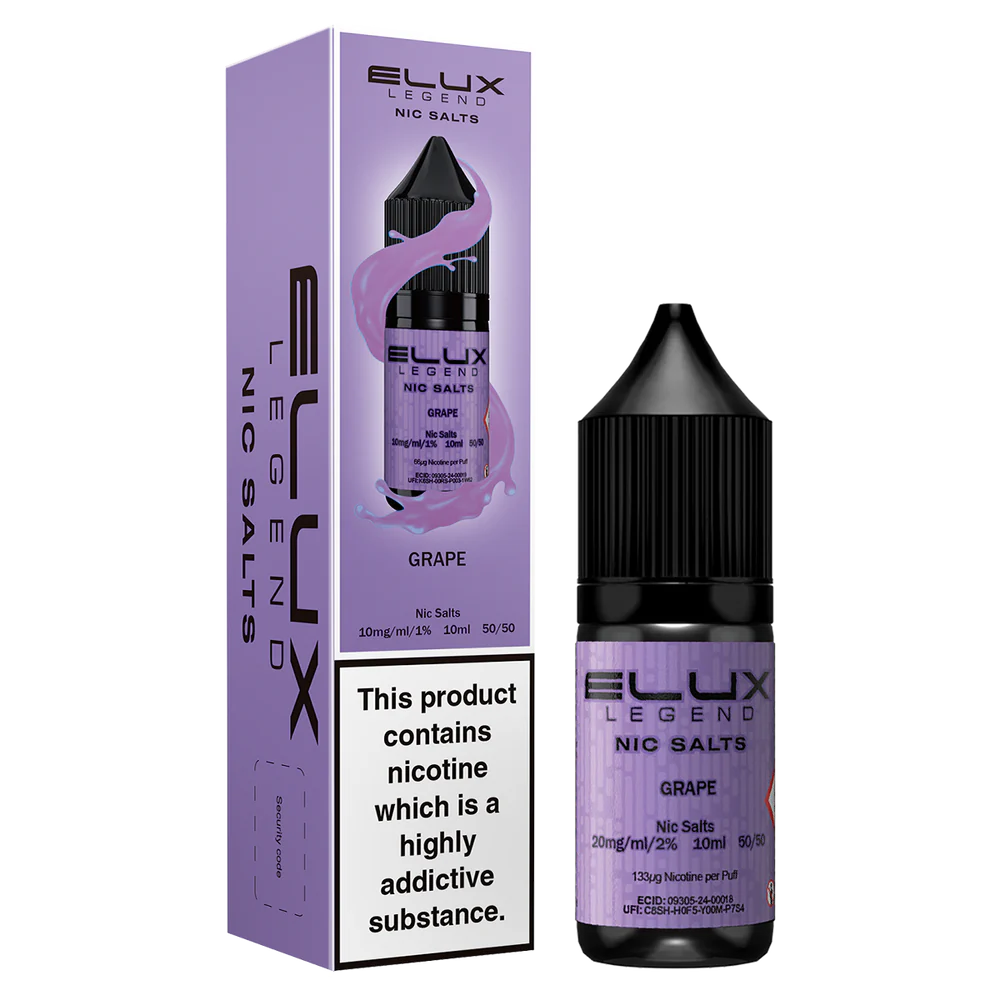 Elux Nicotine Salt Grape 10ml - 20mg