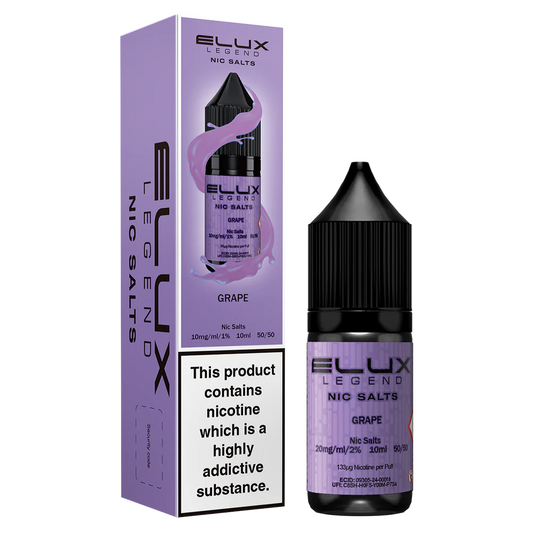 Elux Nicotine Salt Grape 10ml - 20mg